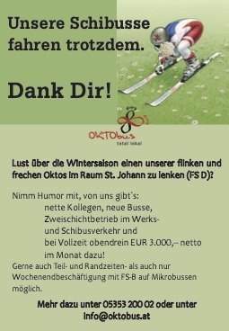 Jobinserat OKTObus Jobinserat OKTObus